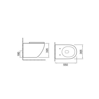 Унитаз подвесной Vincea Globo VT1-14MB безободковый черный ультратонкое soft-close сиденье